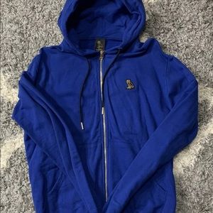OVO Octobers Very Own Zipper Hoodie Blue Medium